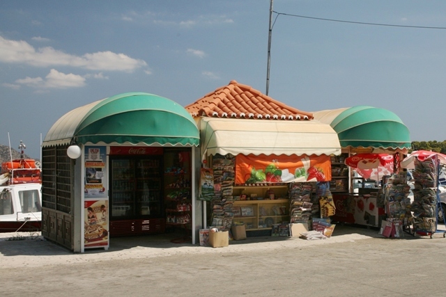 Kiosks sell drinks, snacks and ice-cream